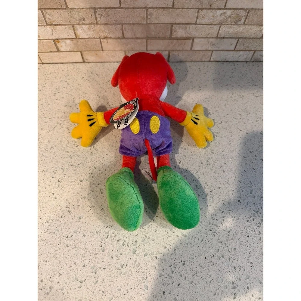 Disney‎ Mickey Plush Rainbow 10 Inches NWT